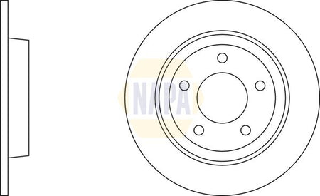 Napa NBD5754 Brake Disc - 1