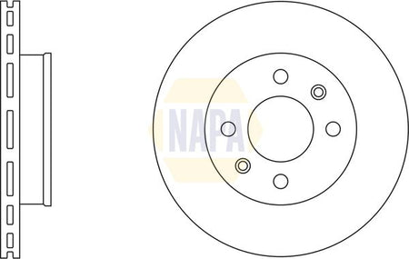 Napa NBD5755 Brake Disc - 1