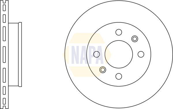 Napa NBD5755 Brake Disc - 1