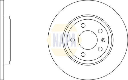Napa NBD5758 Brake Disc - 1