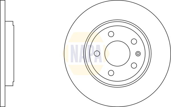 Napa NBD5758 Brake Disc - 1