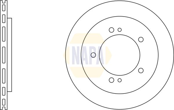Napa NBD5759 Brake Disc - 1
