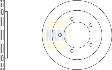 Napa NBD5759 Brake Disc - 1