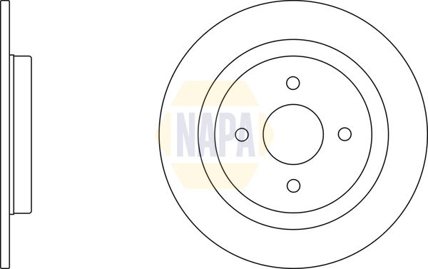 Napa NBD5762 Brake Disc - 1