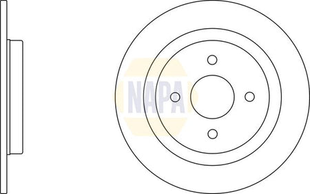 Napa NBD5762 Brake Disc - 1