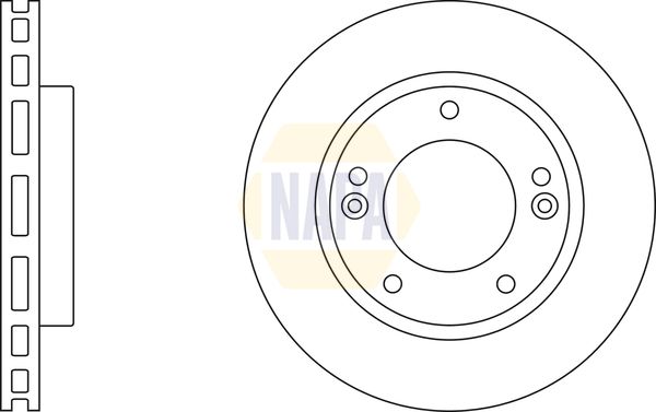 Napa NBD5764 Brake Disc - 1