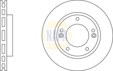 Napa NBD5764 Brake Disc - 1