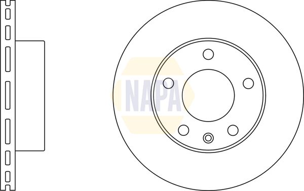 Napa NBD5766 Brake Disc - 1