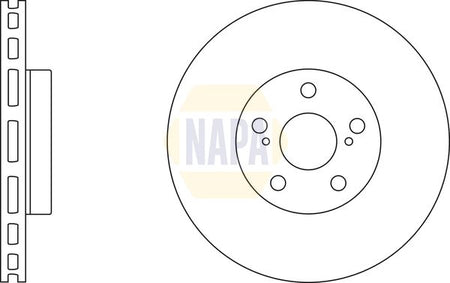 Napa NBD5768 Brake Disc - 1