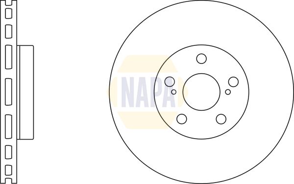 Napa NBD5768 Brake Disc - 1