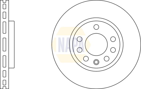 Napa NBD5771 Brake Disc - 1