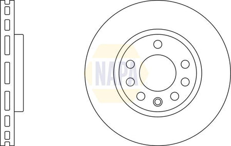 Napa NBD5771 Brake Disc - 1