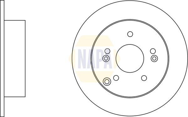 Napa NBD5775 Brake Disc - 1