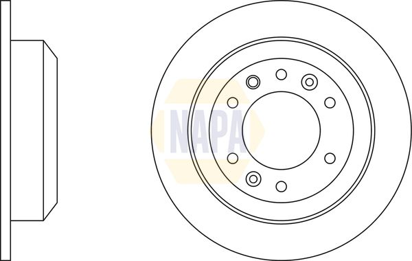 Napa NBD5777 Brake Disc - 1