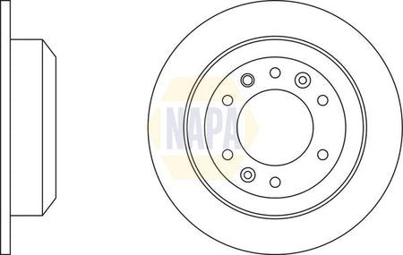 Napa NBD5777 Brake Disc - 1