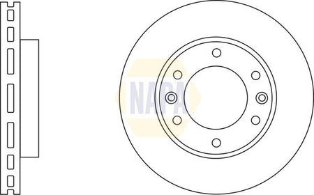 Napa NBD5778 Brake Disc - 1