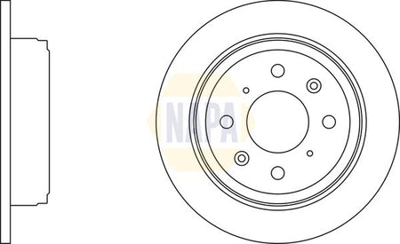 Napa NBD5780 Brake Disc - 1
