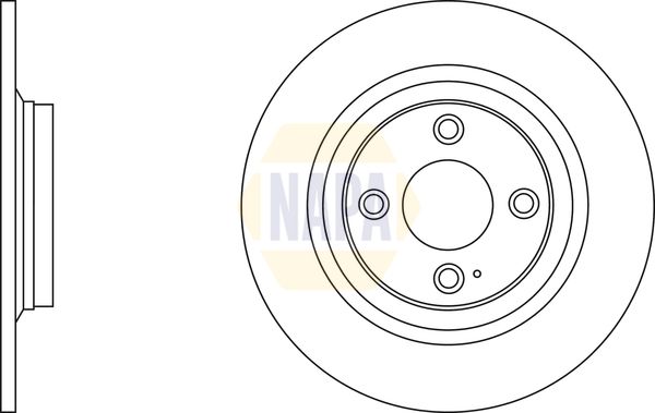 Napa NBD5781 Brake Disc - 1