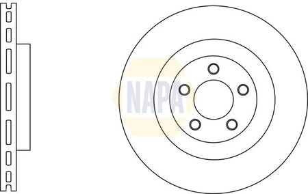 Napa NBD5785 Brake Disc - 1