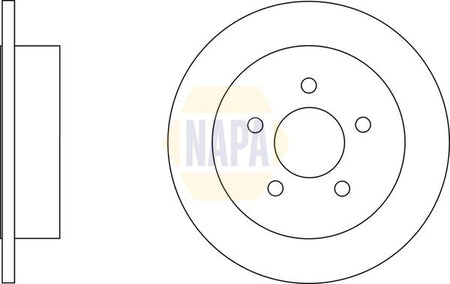 Napa NBD5787 Brake Disc - 1