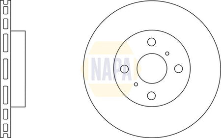 Napa NBD5788 Brake Disc - 1