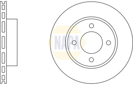 Napa NBD5789 Brake Disc - 1