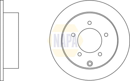 Napa NBD5793 Brake Disc - 1