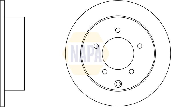 Napa NBD5793 Brake Disc - 1