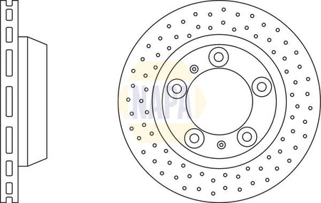 Napa NBD5794 Brake Disc - 1