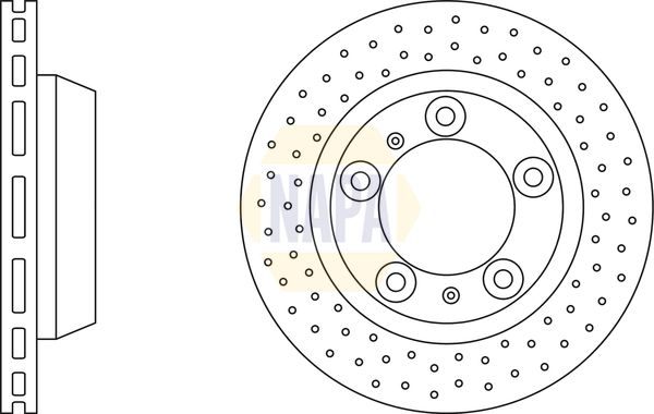 Napa NBD5794 Brake Disc - 1