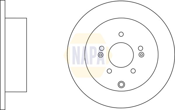 Napa NBD5795 Brake Disc - 1