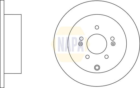Napa NBD5795 Brake Disc - 1