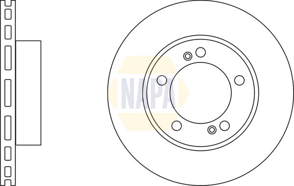 Napa NBD5796 Brake Disc - 1
