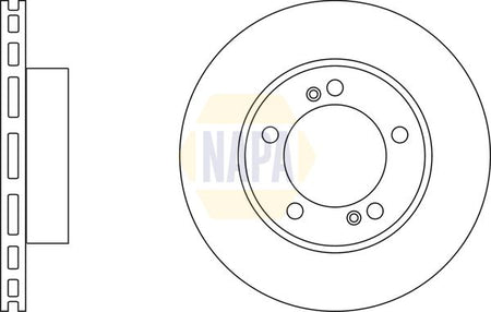 Napa NBD5796 Brake Disc - 1