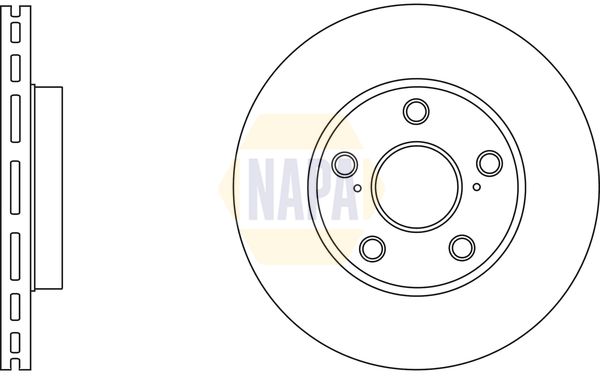 Napa NBD5800 Brake Disc - 1