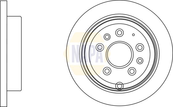 Napa NBD5802 Brake Disc - 1