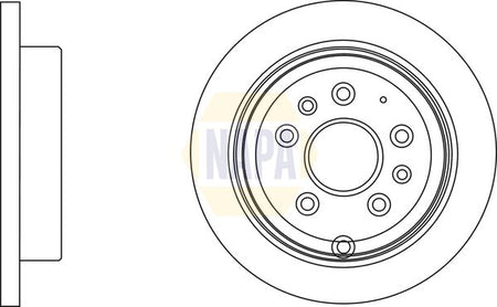 Napa NBD5802 Brake Disc - 1