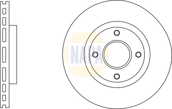 Napa NBD5803 Brake Disc - 1