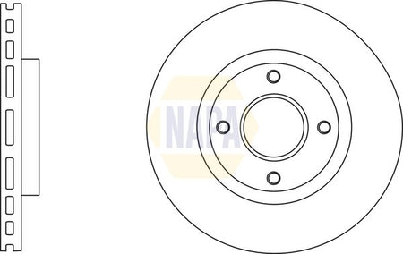Napa NBD5803 Brake Disc - 1
