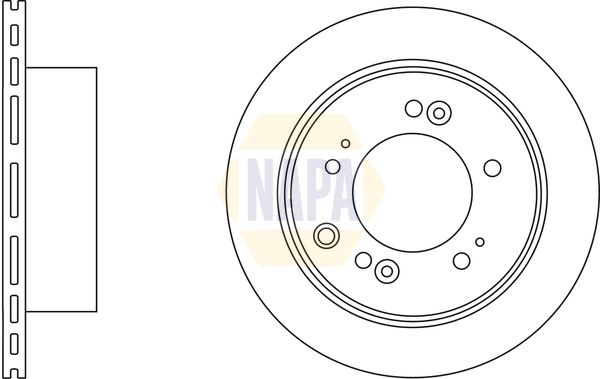 Napa NBD5804 Brake Disc - 1