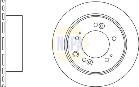 Napa NBD5804 Brake Disc - 1