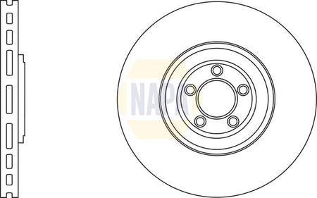 Napa NBD5806 Brake Disc - 1