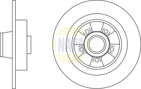 Napa NBD5807 Brake Disc - 1