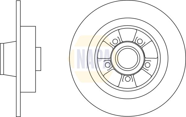 Napa NBD5807 Brake Disc - 1