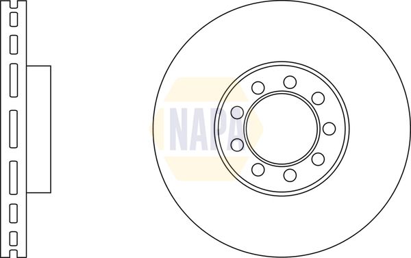 Napa NBD5810 Brake Disc - 1