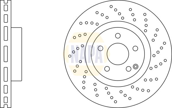 Napa NBD5813 Brake Disc - 1