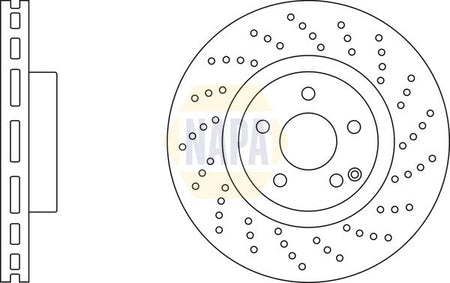 Napa NBD5813 Brake Disc - 1