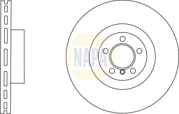 Napa NBD5814 Brake Disc - 1