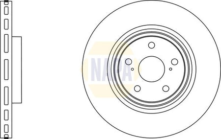 Napa NBD5815 Brake Disc - 1