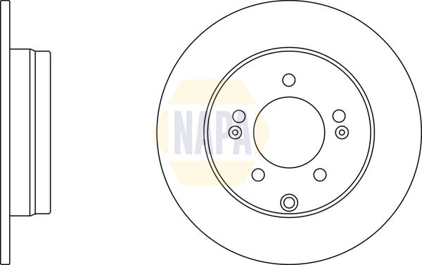 Napa NBD5825 Brake Disc - 1